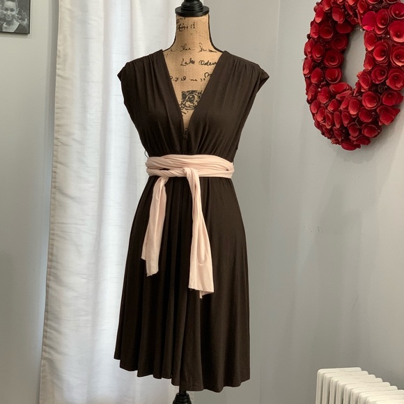 The Limited brown belted dress size M - Picture 7 of 8